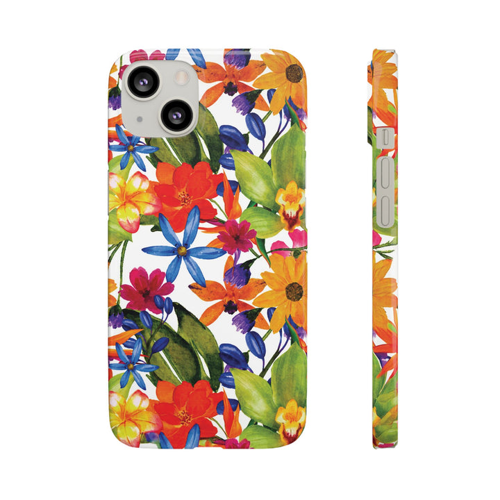 Sleek Snap Colorful Flowers Cute Phone Case for iPhone 16 15 14 13 12 11 X Xs Max Xr Pro Plus Samsung Galaxy S24 S23 S22 S21 S20 Note Ultra