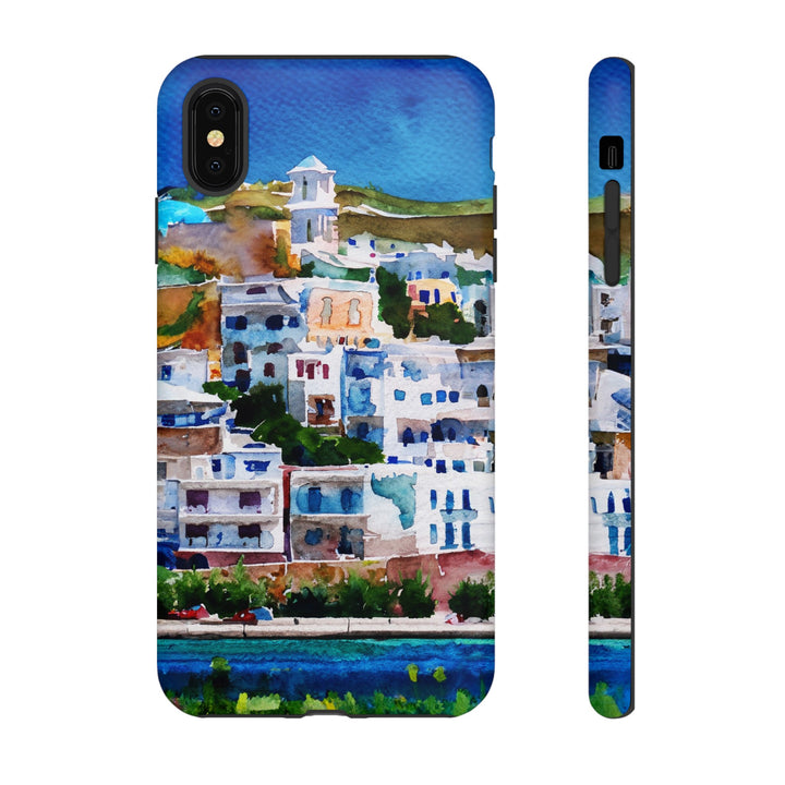 Impact Resistant, Greece House, Cute Phone Cases for Samsung S24, S23, S22, S21, IPhone 15 pro Iphone 14 pro Iphone 13 IPhone 12 Iphone 11 - Studio40ParkLane