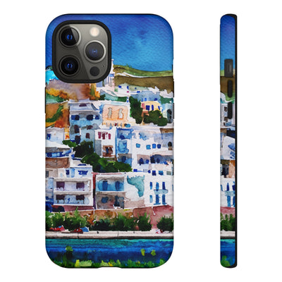 Impact Resistant, Greece House, Cute Phone Cases for Samsung S24, S23, S22, S21, IPhone 15 pro Iphone 14 pro Iphone 13 IPhone 12 Iphone 11