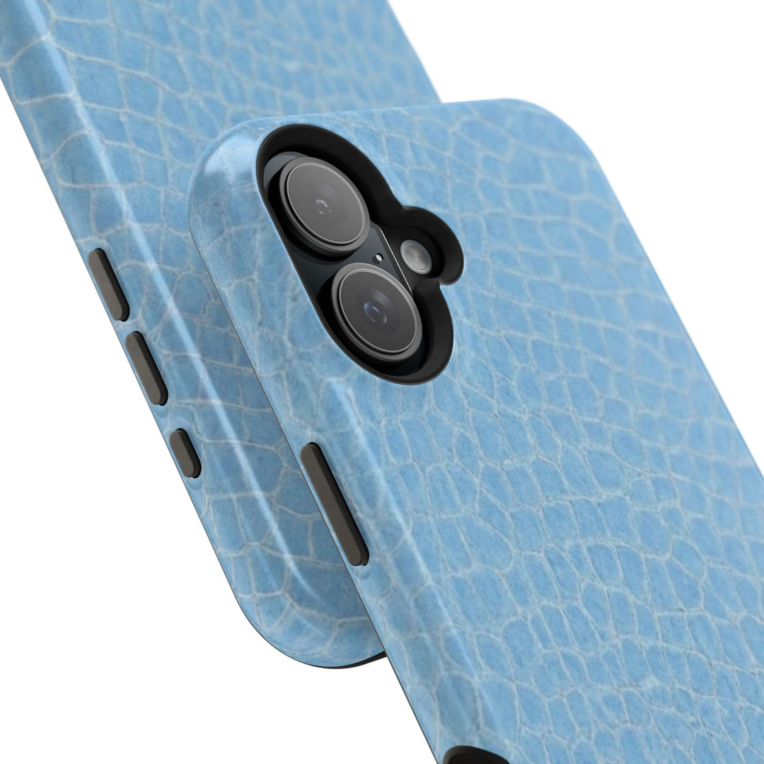 Non Leather Blue Color Pattern Magsafe Cute Phone Case for Iphone Gift for Her, | iPhone 15 Case | iPhone 15 Pro Max Case, Iphone 14, Iphone 14 Pro Max, Iphone 13, Iphone 16 - Studio40ParkLane