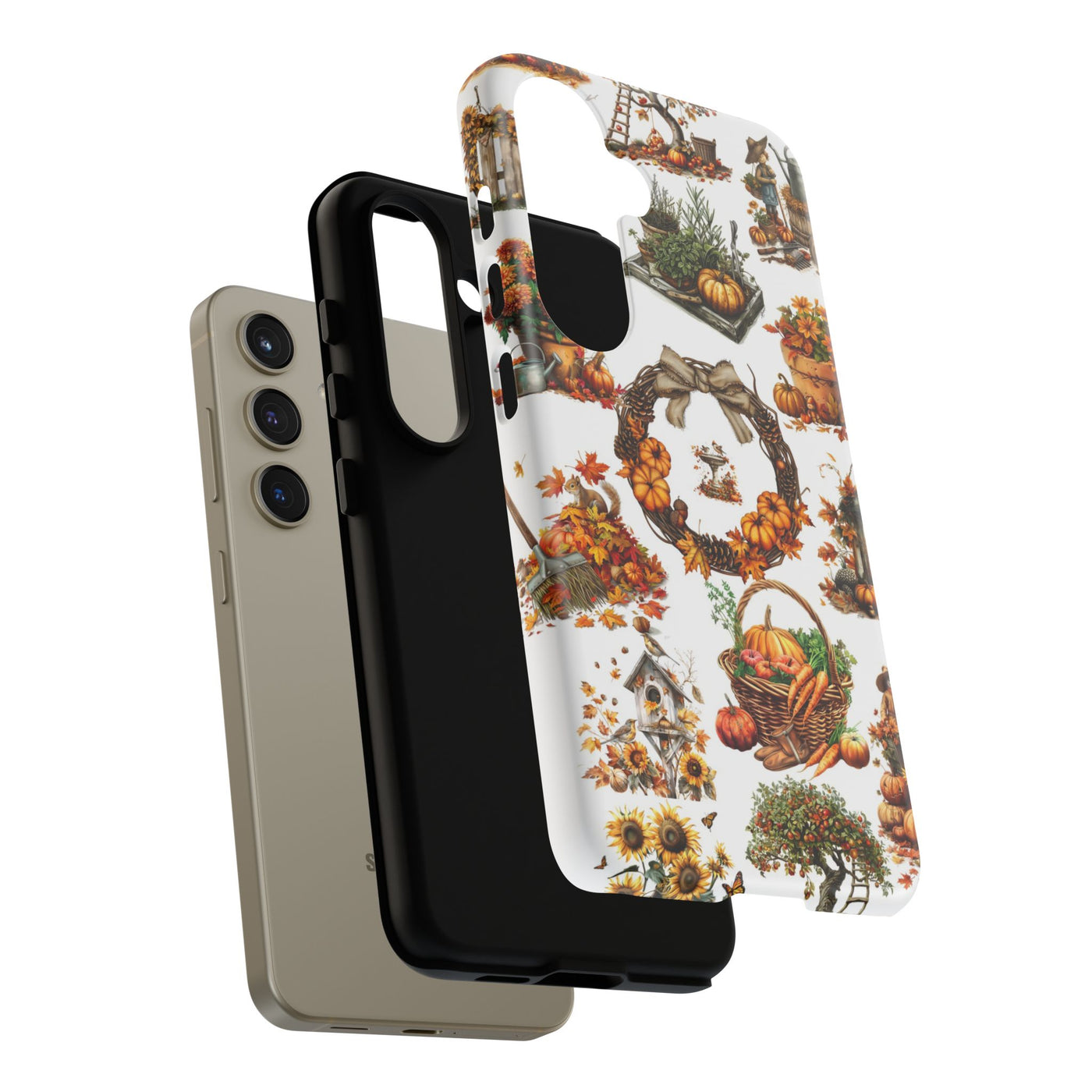 Impact Resistant, Fall Leaves Collage, Cute Phone Cases for Samsung S24, S23, S22, S21, IPhone 15 pro Iphone 14 pro Iphone 13 IPhone 12 Iphone 11