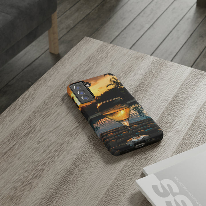 Samsung Galaxy Phone Case | Galaxy S23, S22, S21, S20 | Luxury Case Double Layered | Impact Resistant | Fashionable - Wine Glass 1 - Studio40ParkLane