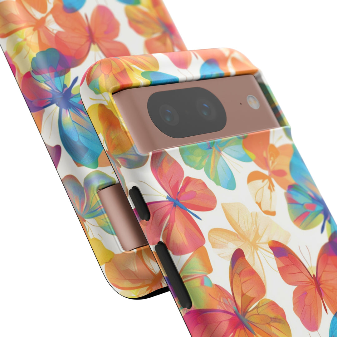 Cute Samsung Case | Cool Iphone Case | Summer Bright Butterflies, Samsung S24, S23, S22, S21, IPhone 15 Case | Iphone 14 Case, Iphone 13 Case - Studio40ParkLane
