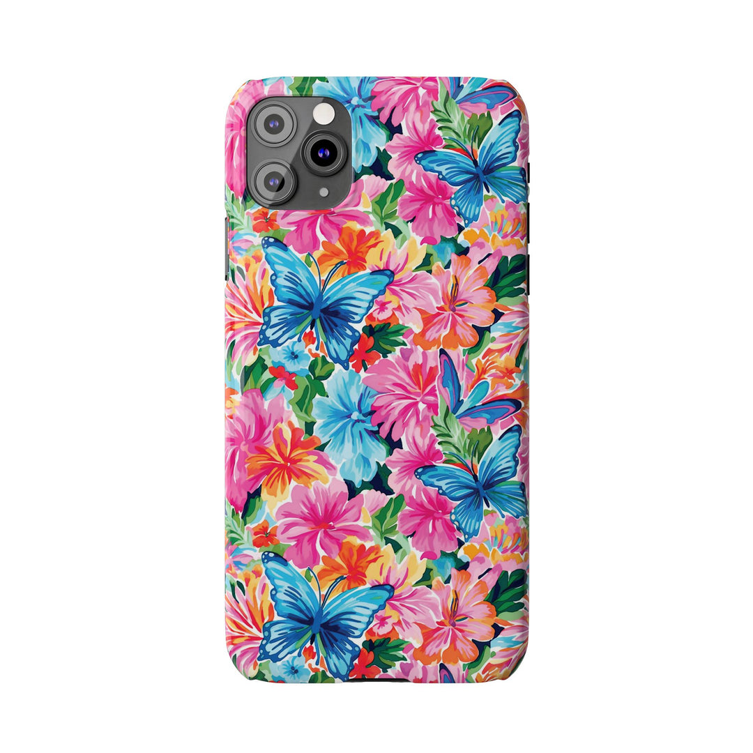 Slim Butterflies Flowers Gift for Her Cute Phone Cases for Iphone 16 Pro Max | iPhone 15 Case | iPhone 15 Pro Max Case, Iphone 14, 13, 12, 11, 10, 8, 7 - Studio40ParkLane