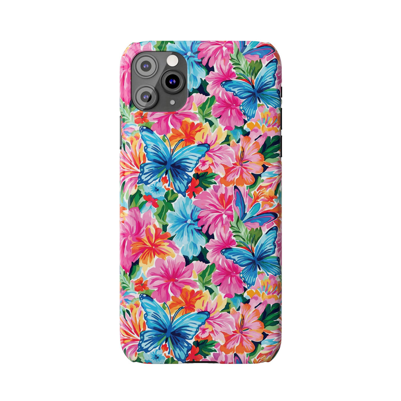 Slim Butterflies Flowers Gift for Her Cute Phone Cases for Iphone 16 Pro Max | iPhone 15 Case | iPhone 15 Pro Max Case, Iphone 14, 13, 12, 11, 10, 8, 7 - Studio40ParkLane