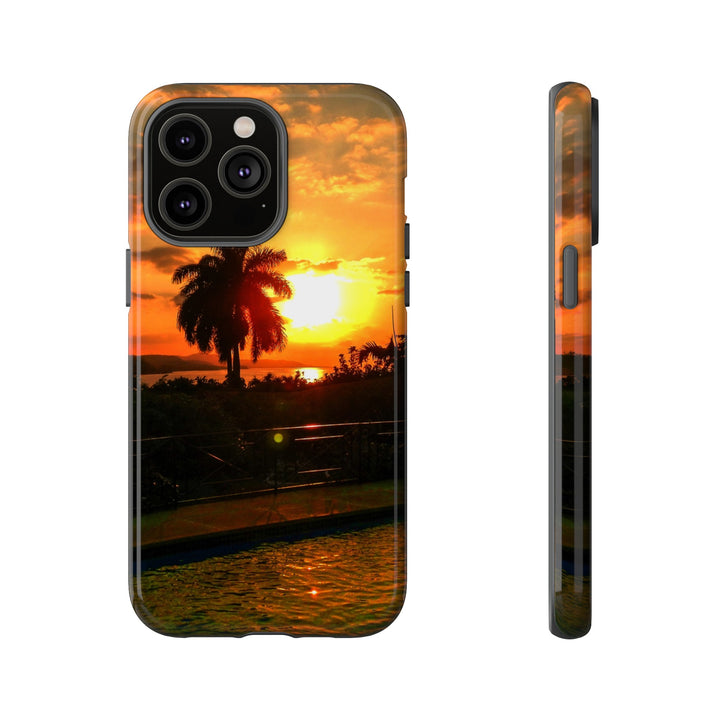 Cute Samsung Case | Cool Iphone Case | Summer Jamaica Pool Sunset, Samsung S24, S23, S22, S21, IPhone 15 Case | Iphone 14 Case, Iphone 13 Case - Studio40ParkLane