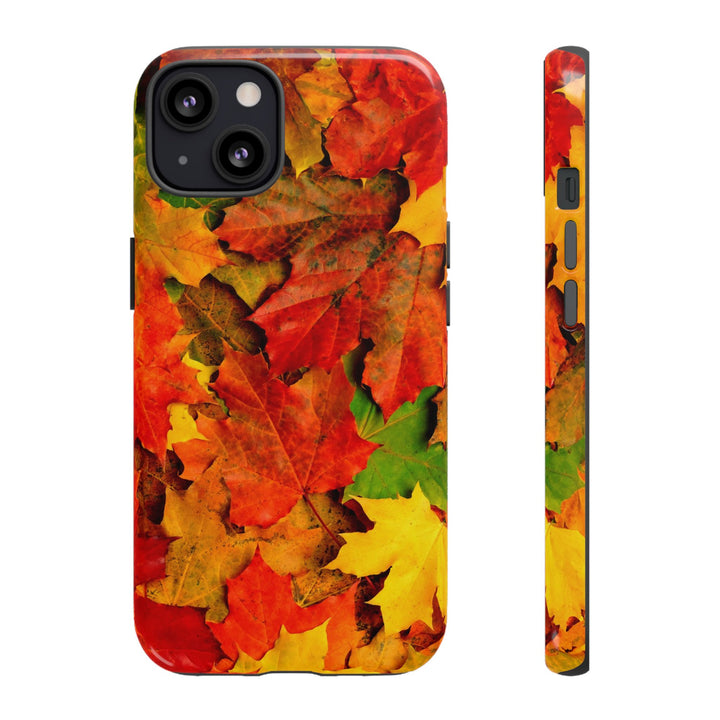 Fall Leaves Impact Resistant, Cute Phone Cases for Samsung S24, S23, S22, S21, IPhone 15 pro Iphone 14 pro Iphone 13 IPhone 12 Iphone 11 - Studio40ParkLane