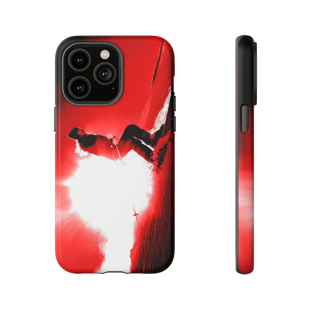 Cute IPhone Case | iPhone 15 Case | iPhone 15 Pro Max Case, Iphone 14 Case, Iphone 14 Pro Max Case IPhone Case for Art Lovers - Red Skier - Studio40ParkLane