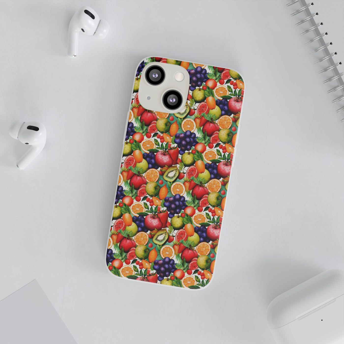 Cute Flexi Phone Cases, Summer Fruit Mix, Compatible with Samsung Galaxy S23, Samsung S22, Samsung S21, Samsung S20, Galaxy S20 Ultra