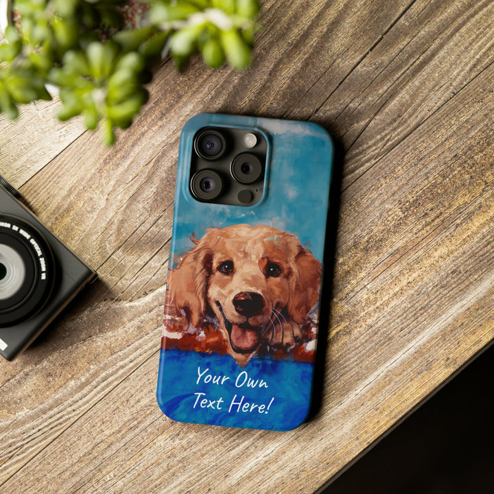 Slim Personalized Cute iPhone Cases - | iPhone 15 Case | iPhone 15 Pro Max Case, Iphone 14 Case, Iphone 14 Pro Max, Iphone 13, Golden Retriever Dog - Studio40ParkLane
