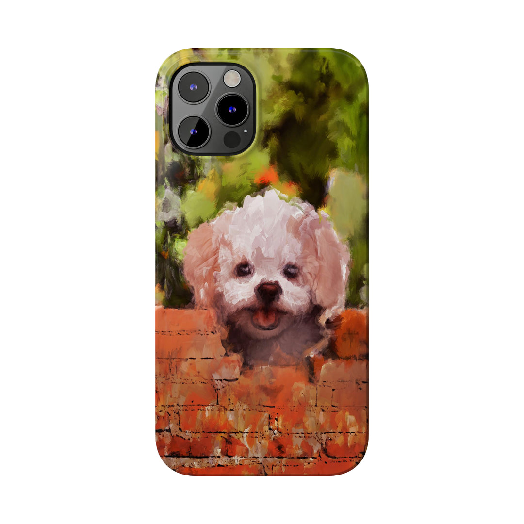 Slim Cute Phone Cases for Iphone - | iPhone 15 Case | iPhone 15 Pro Max Case, Iphone 14 Case, Iphone 14 Pro Max, Iphone 13, Bichon Frise Dog - Studio40ParkLane