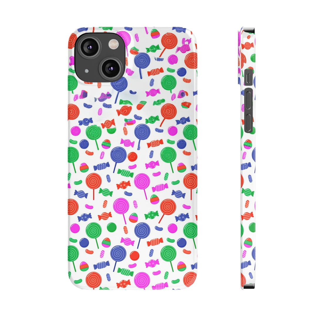 Slim Cute Phone Cases for Iphone - | iPhone 15 Case | iPhone 15 Pro Max Case, Iphone 14 Case, Iphone 14 Pro Max, Iphone 13, Summer Lollipops Red - Studio40ParkLane