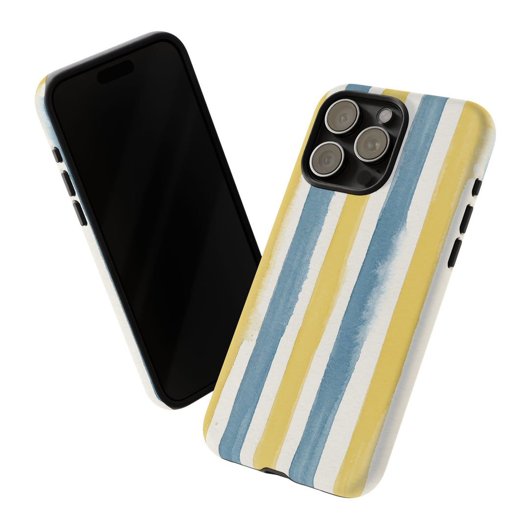 Tough Cute Yellow Stripes Phone Case, for IPhone 17 Pro Max | Iphone 17 Air, Iphone 16, IPhone 15, 14 13 12, Samsung Galaxy S26, S25, S24, S23 - Studio40ParkLane
