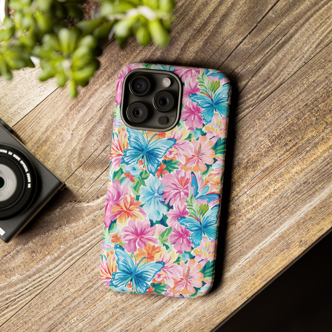 Premium Tough Butterflies Flowers Cute Phone Cases for Samsung S24, S23, S22, S21, S20, Plus and Ultra, Iphone 16 Pro Max,15, 14, 13, 12, 11, 10 - Studio40ParkLane