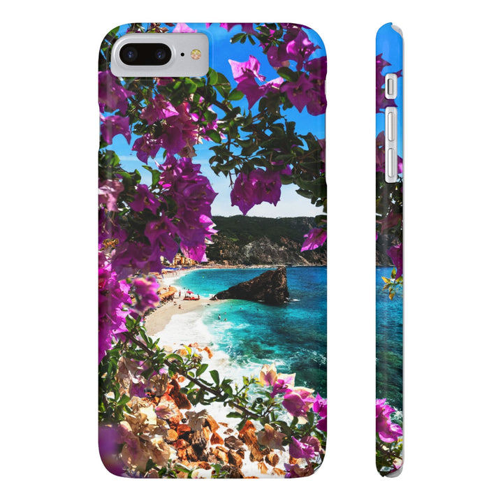 Slim Bougainvillea Sea View Cute Phone Cases for Iphone | iPhone 15 Case | iPhone 15 Pro Max Case, Iphone 14, Iphone 14 Pro Max, Iphone 13 - Studio40ParkLane
