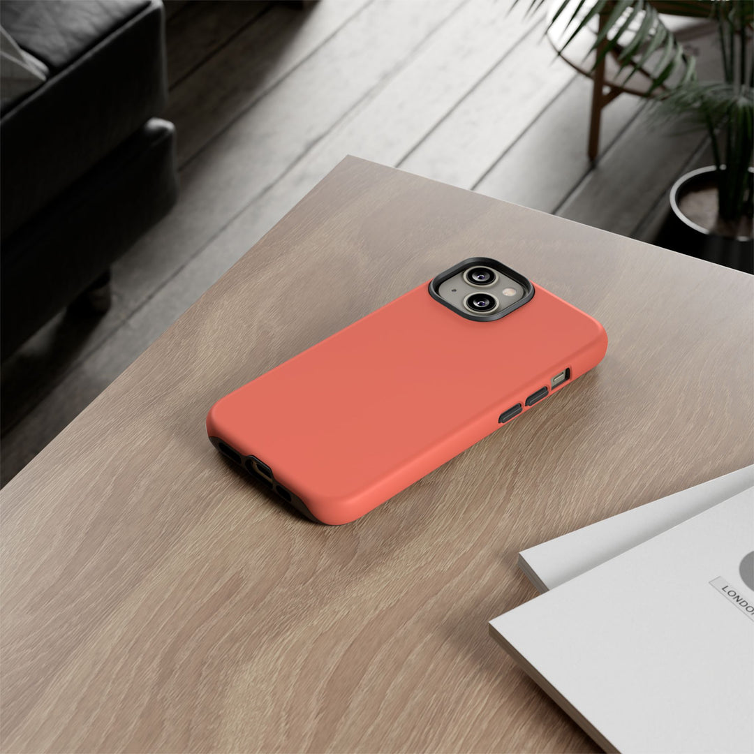 Premium Tough Coral Pink Orange Gift for Her Cute Phone Cases for Samsung S25 S24, S23, S22, S21, Iphone, 16, 15, 14, 13 Pro Max Ultra - Studio40ParkLane
