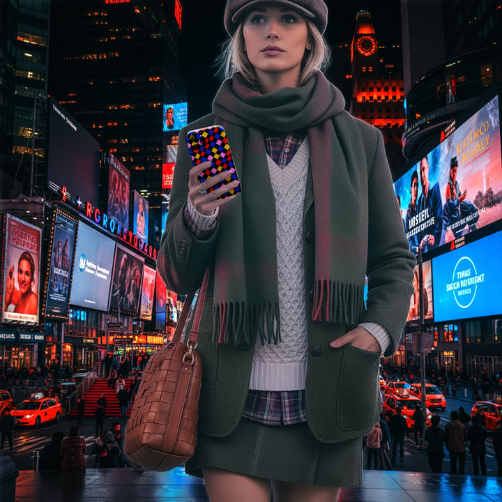 Slim Abstract Colorful Checkerboard Cute Phone Case for Iphone 17 - | iPhone 16 Pro Max Case | iPhone 15 Case Iphone 14 13 12 11 Gift for Her - Studio40ParkLane