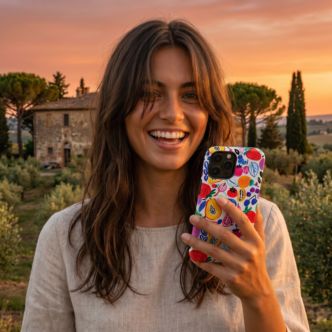 Slim Summer Fruit Cute Phone Case for Iphone 17 | iPhone 16 Case | iPhone 15 Pro Max, Iphone 14, Iphone 14 Pro Max, Iphone 13, Gift for Her