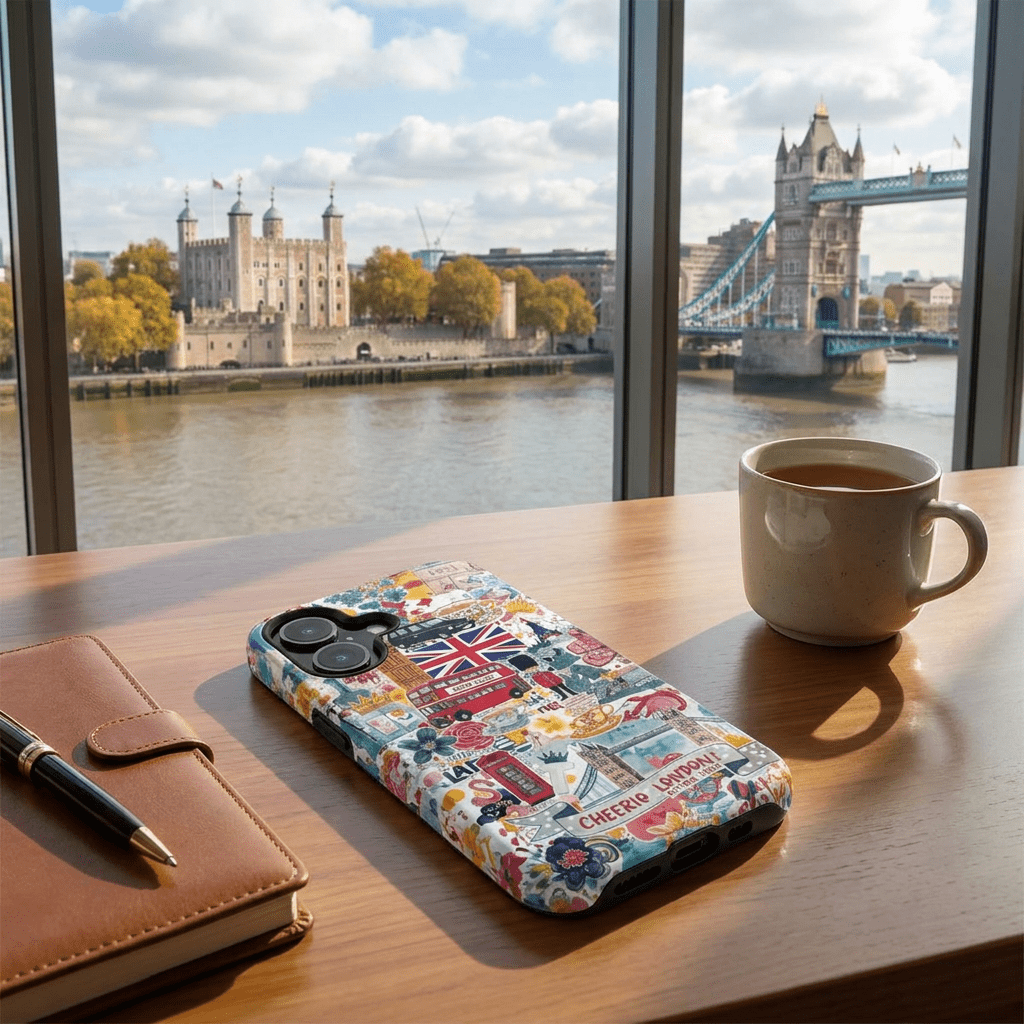London England Coquette Collage Tough Magsafe Cute Phone Cases for Iphone | iPhone 17 Pro Max Case, Iphone 16, Iphone 15 14 13 12 11 10 9 - Studio40ParkLane