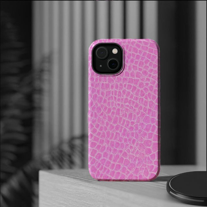 Non Leather Pink Color Pattern Magsafe Cute Phone Case for Iphone Gift for Her, | iPhone 15 Case | iPhone 15 Pro Max Case, Iphone 14, Iphone 14 Pro Max, Iphone 13, Iphone 16 - Studio40ParkLane