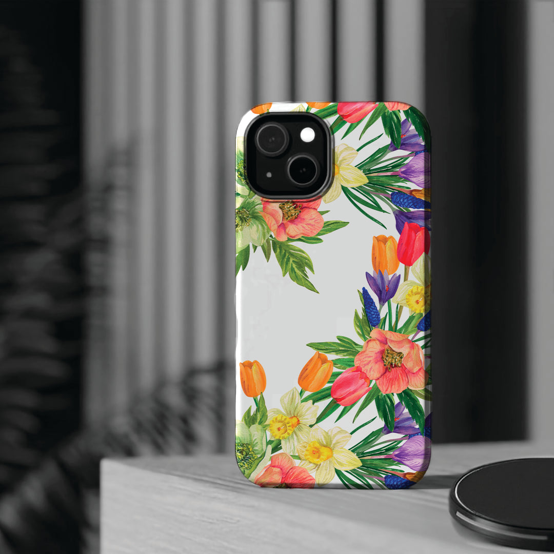 Spring Flowers Magsafe Cute Phone Case for Iphone Gift for Her, iPhone 16 Case iPhone 15 Pro Max Case, Iphone 14, Iphone 14 Pro Max, 13, 12 - Studio40ParkLane