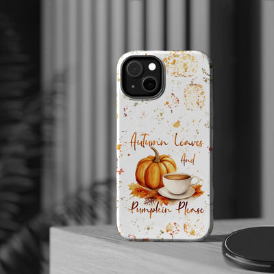 Fall Leaves Pumpkins Tough Magsafe Cute Phone Cases for Iphone | iPhone 15 Case | iPhone 15 Pro Max Case, Iphone 14, Iphone 14 13 12 11 10 9 8 7 - Studio40ParkLane