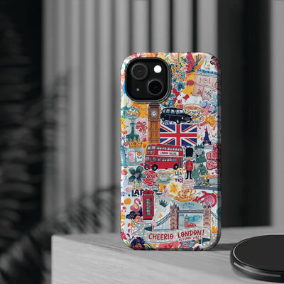 London England Coquette Collage Tough Magsafe Cute Phone Cases for Iphone | iPhone 17 Pro Max Case, Iphone 16, Iphone 15 14 13 12 11 10 9 - Studio40ParkLane