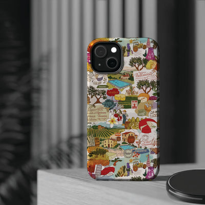 Italy Tuscany Coquette Collage Tough Magsafe Cute Phone Cases for Iphone | iPhone 17 Pro Max Case, Iphone 16, Iphone 15 14 13 12 11 10 9 - Studio40ParkLane