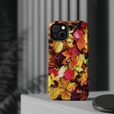 Aesthetic Tough Magsafe Fall Leaves Foliage Phone Case - For iPhone 17 Pro Max iPhone 16 Pro iPhone 15 Iphone 14 Plus 13 Pro 12 11 10 - Studio40ParkLane