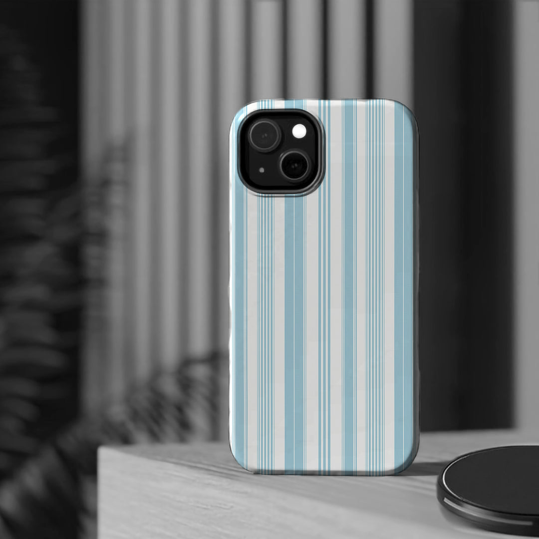 MagSafe Cute Phone Case, Coastal Striped Phone Case for iPhone 17 16 15 14 13 12 Pro Max, Samsung S26 S25 S24 Ultra case - Studio40ParkLane