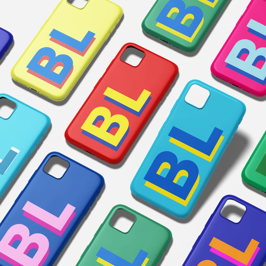 Premium Tough Personalized Initial Custom Gift for Her Cute Phone Cases for Samsung Galaxy S24, S23, S22, S21, S20, Plus, Ultra, Iphone 16, 15, 14, Pro and Max