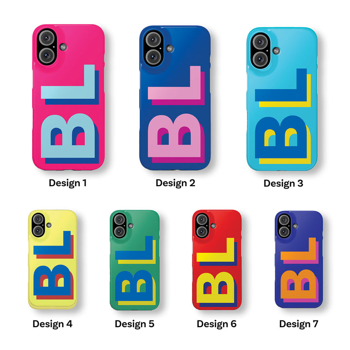 Premium Tough Personalized Initial Custom Gift for Her Cute Phone Cases for Samsung Galaxy S24, S23, S22, S21, S20, Plus, Ultra, Iphone 16, 15, 14, Pro and Max