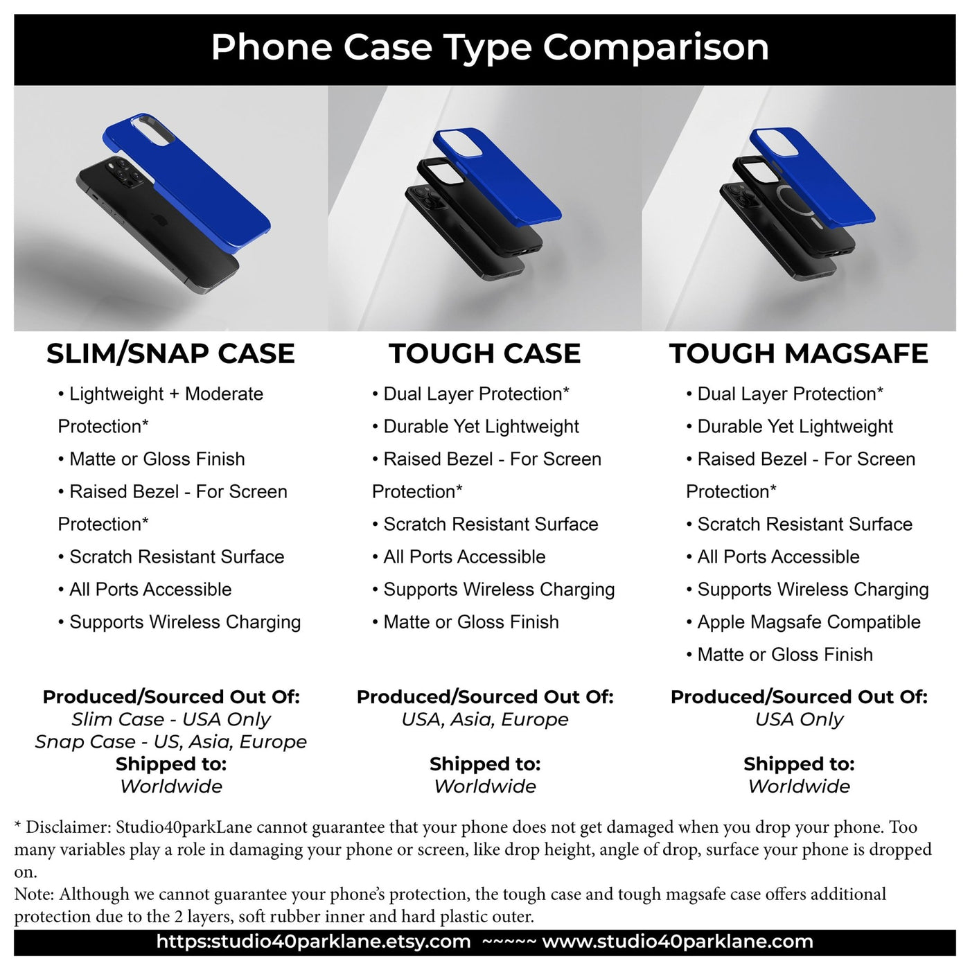 Slim Cute Phone Cases for Iphone - | iPhone 15 Case | iPhone 15 Pro Max Case, Iphone 14 Case, Iphone 14 Pro Max, Iphone 13, Blue Pink Camouflage - Studio40ParkLane