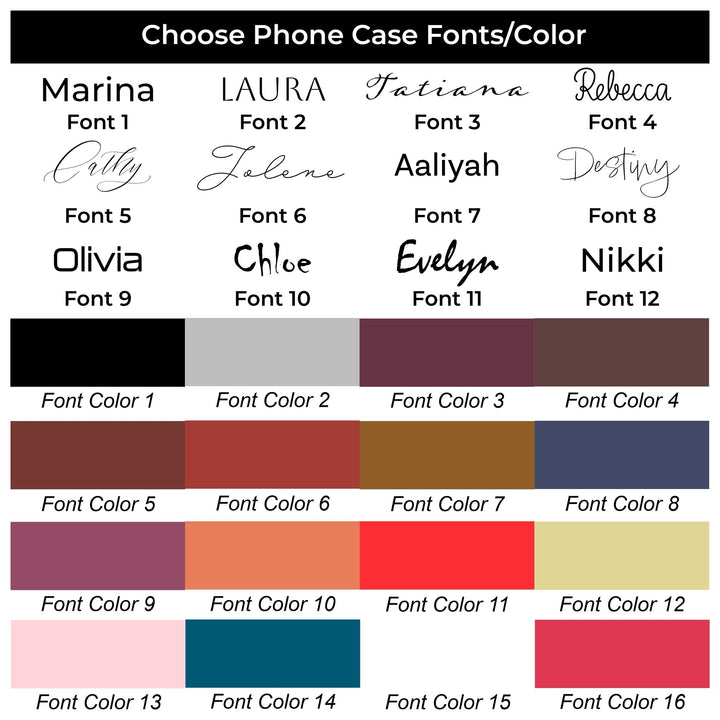 Tough Personalized Cute Custom Phone Case, for IPhone 16 pro Max | Iphone 17, Iphone 16, IPhone 15, 14 13 12, Samsung Galaxy S26, S25, S24, S23 - Studio40ParkLane