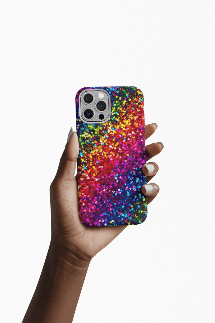 Muted Non - Glitter Color Composition Cute Premium Tough Phone Case - For iPhone 17 Pro Max iPhone 16 Pro iPhone Iphone 15 Plus 14 Pro 13 12 - Studio40ParkLane