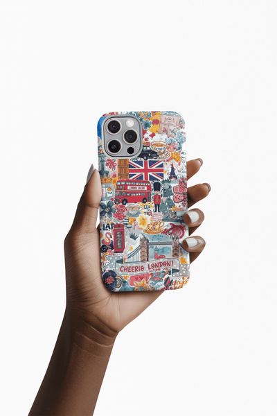 Slim London England Coquette Collage Cute Phone Case for Iphone 17 - | iPhone 16 Pro Max Case | iPhone 15 Case Iphone 14 13 12 11 10 9 8 7 - Studio40ParkLane