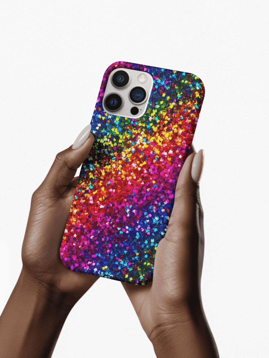 Muted Non - Glitter Color Composition Cute Premium Tough Phone Case - For iPhone 17 Pro Max iPhone 16 Pro iPhone Iphone 15 Plus 14 Pro 13 12 - Studio40ParkLane