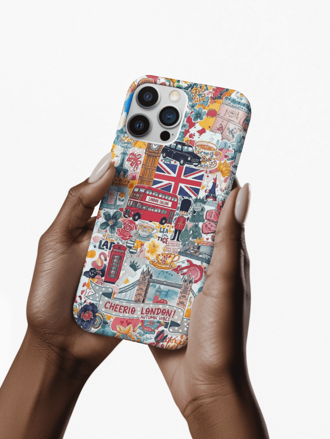 London England Coquette Collage Tough Premium Phone Case - For iPhone 17 Pro Max iPhone 16 Pro iPhone 15 Iphone 14 Plus 13 Pro 12 11 10 XR - Studio40ParkLane