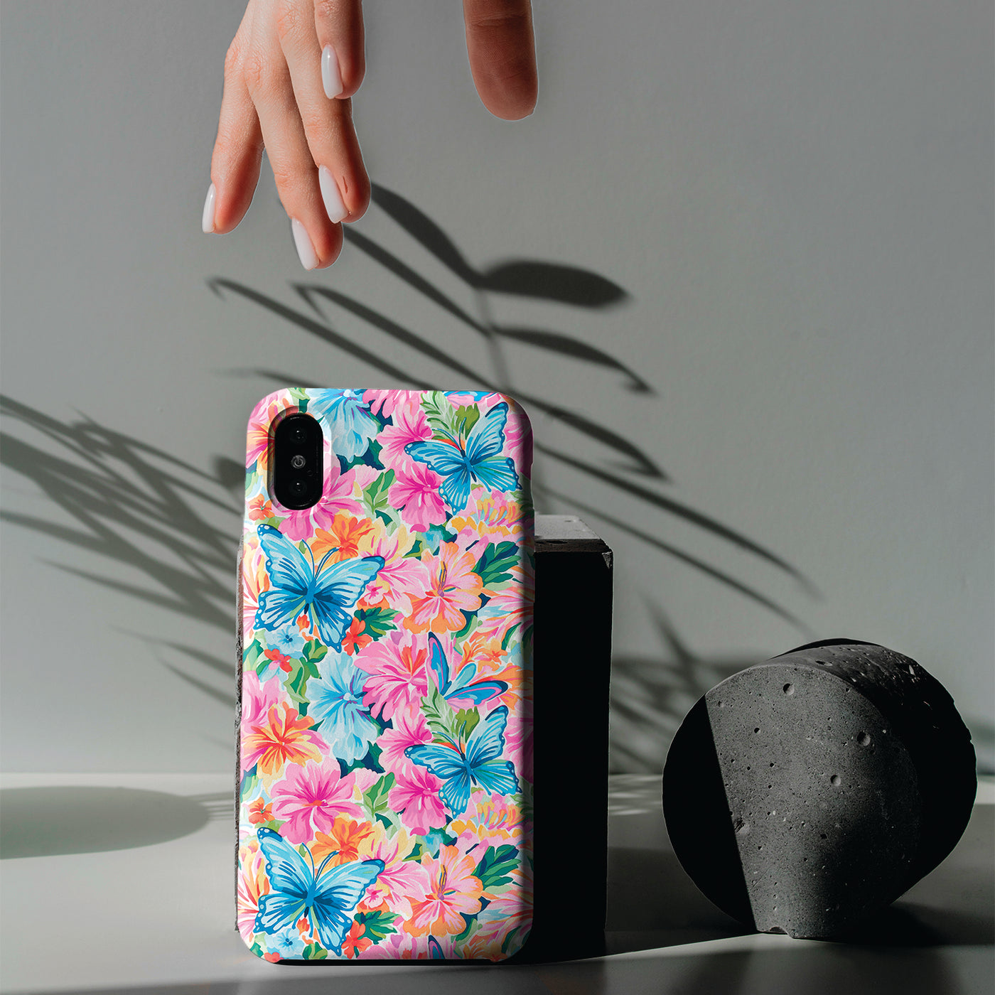 Snap Butterflies Flowers Cute Phone Cases for Samsung S24, S23, S22, S21, S20, Plus and Ultra, Iphone 16 Pro Max, Iphone 15, 14, 13, 12, 11, 10 - Studio40ParkLane