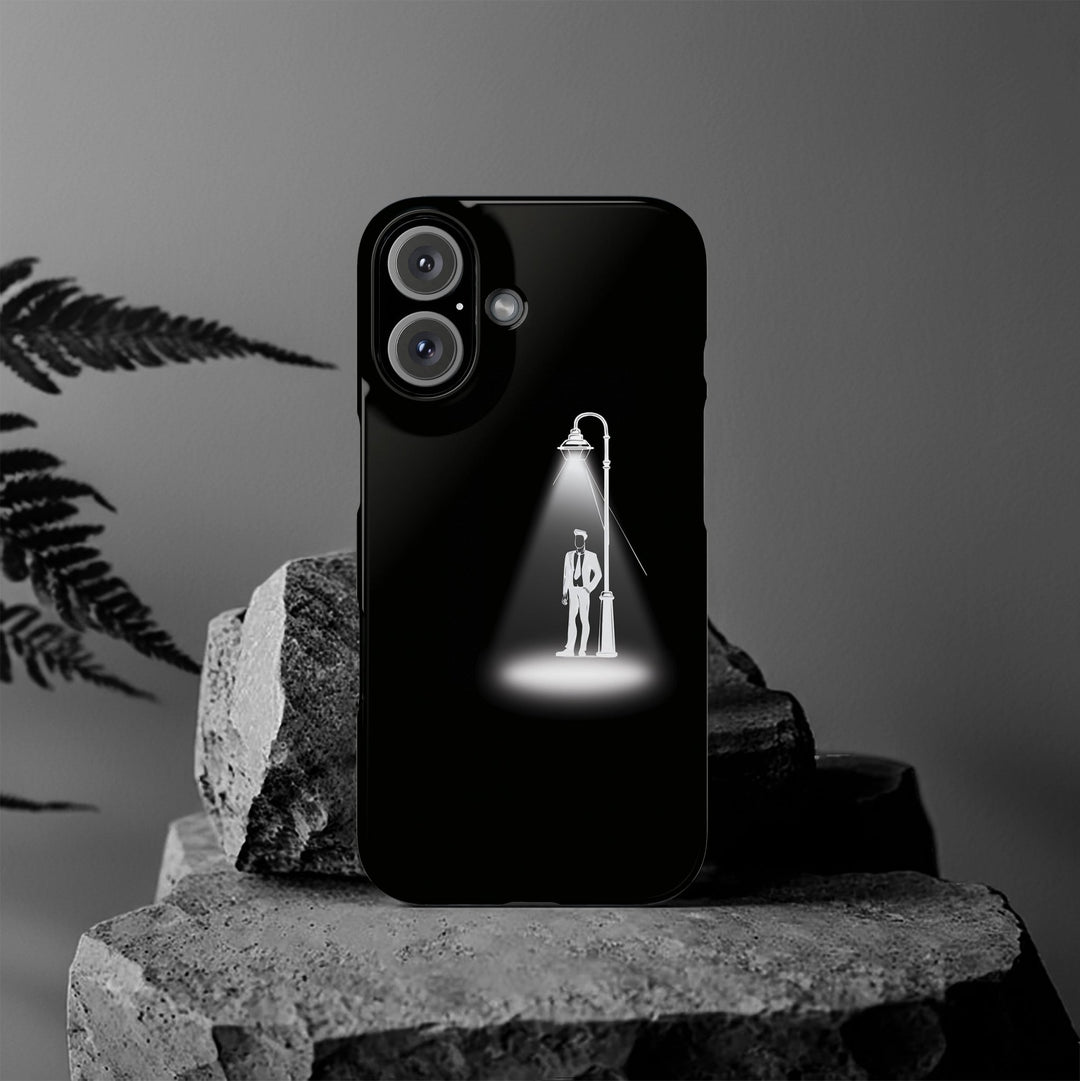 Slim Mystery Man Spotlight Gift for Her Cute Phone Cases for Iphone 16 Pro Max | iPhone 15 Case | iPhone 15 Pro Max Case, Iphone 14, 13, 12, 11, 10, 8, 7 - Studio40ParkLane