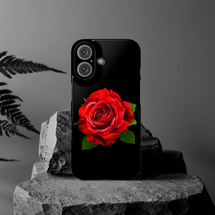 Slim Red Rose Flowers Gift for Her Cute Phone Cases for Iphone 16 Pro Max | iPhone 15 Case | iPhone 15 Pro Max Case, Iphone 14, Iphone 14 Pro Max, Iphone 13 12 11 8 7 - Studio40ParkLane