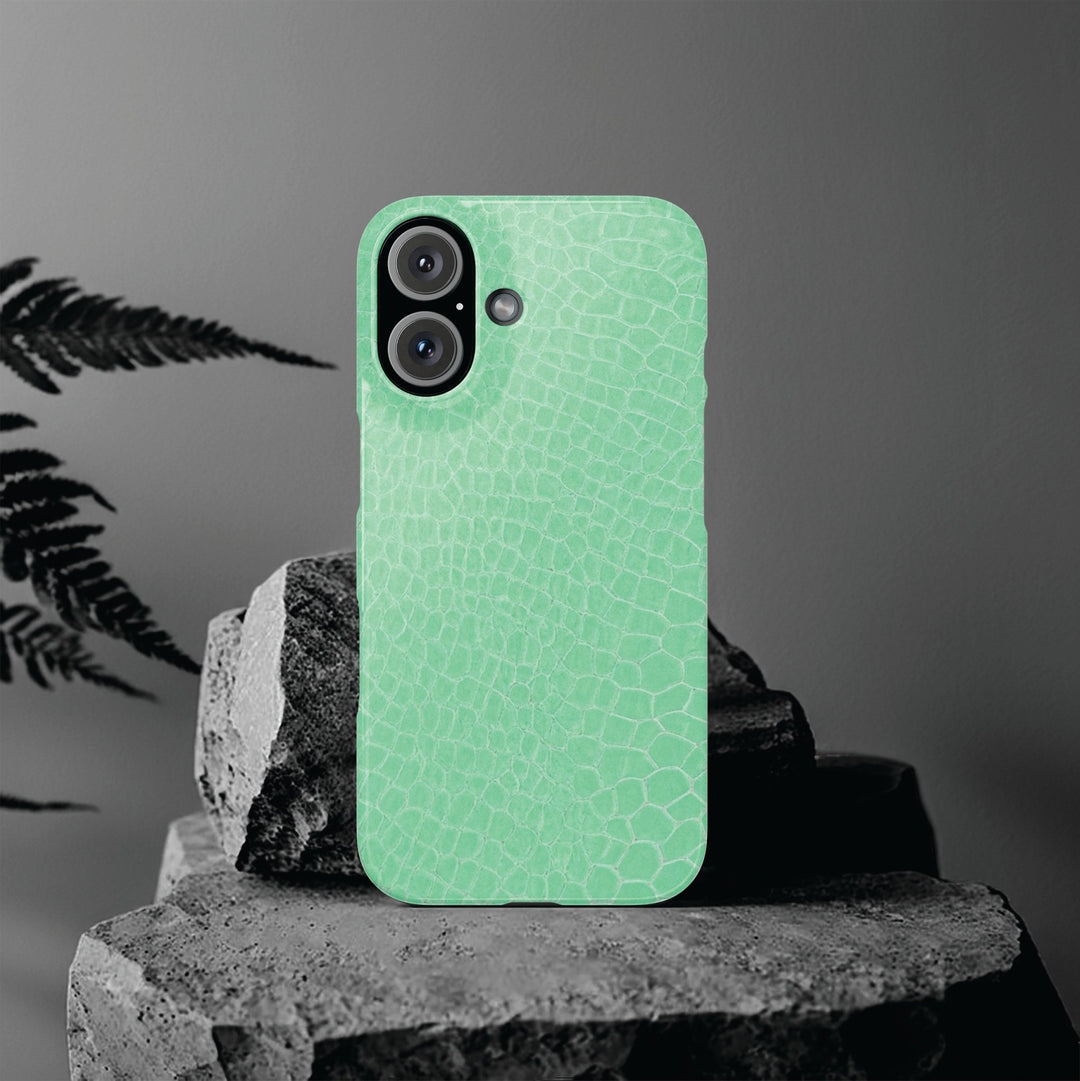 Slim Non Leather Mint Color Pattern Gift for Her Cute Phone Cases for Iphone 16 Pro Max | iPhone 15 Case | iPhone 15 Pro Max Case, Iphone 14, 13, 12, 11, 10, 8, 7 - Studio40ParkLane