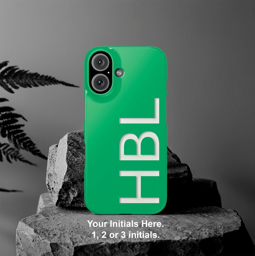 Slim Custom Personalized Green Gift for Her Cute Phone Cases for Iphone 16 Pro Max | iPhone 15 Case | iPhone 15 Pro Max Case, Iphone 14, 13, 12, 11, 10, 8, 7 - Studio40ParkLane