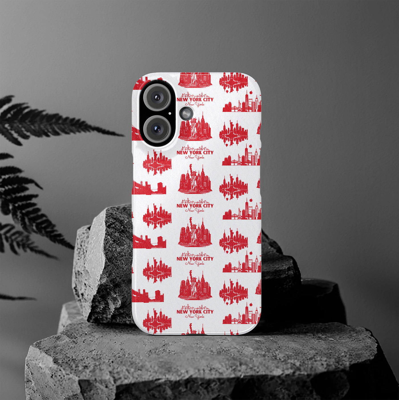 New York Skyline Red Collage Coquette Gift for Her Cute Phone Cases for Iphone 16 Pro Max | iPhone 15 Case | iPhone 15 Pro Max Case, Iphone 14, Iphone 14 Pro Max, Iphone 13 12 11 8 7