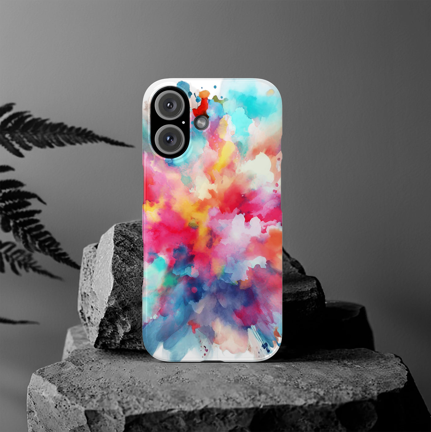 Slim Paint Splash Gift for Her Cute Phone Cases for Iphone 16 Pro Max | iPhone 15 Case | iPhone 15 Pro Max Case, Iphone 14, Iphone 14 Pro Max, Iphone 13 12 11 8 7