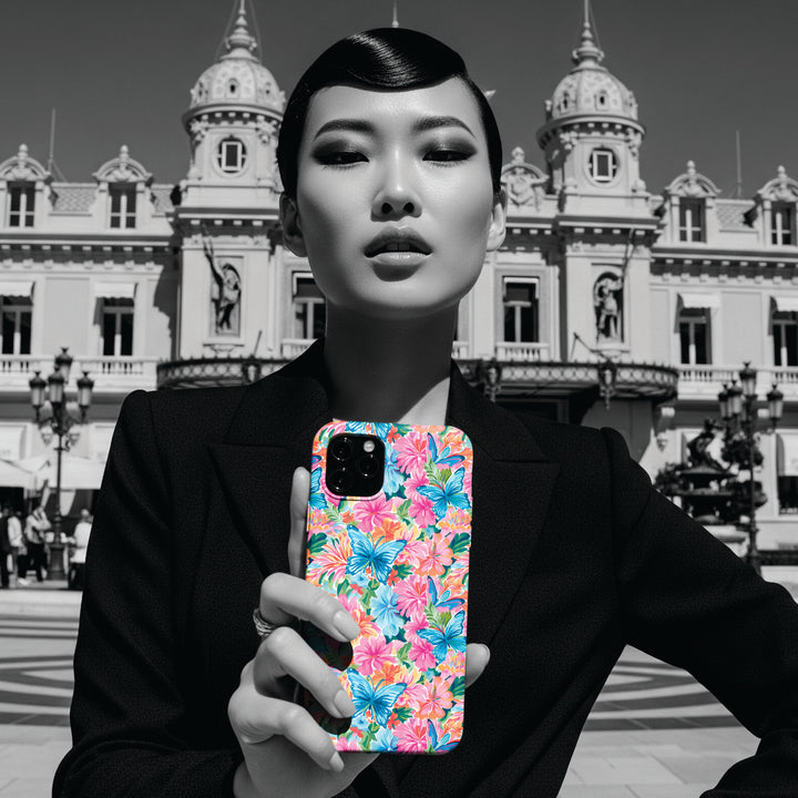 Sleek Snap Butterflies Flowers Cute Phone Case for iPhone 16 15 14 13 12 11 X Xs Max Xr Pro Plus Samsung Galaxy S24 S23 S22 S21 S20 Ultra - Studio40ParkLane