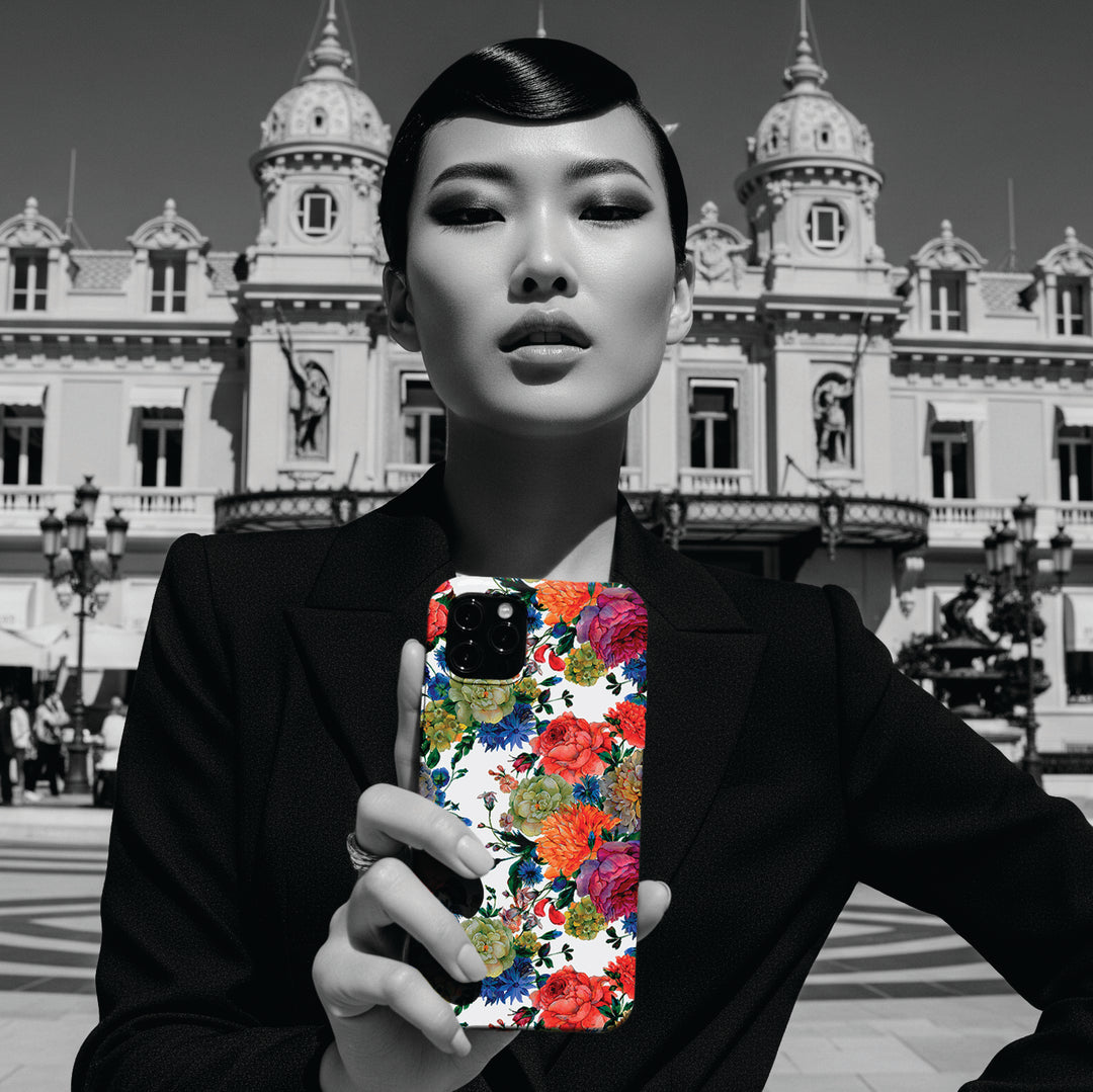 Sleek Snap Colorful Flowers Cute Phone Case for iPhone 16 15 14 13 12 11 X Xs Max Xr Pro Plus Samsung Galaxy S24 S23 S22 S21 S20 Note Ultra - Studio40ParkLane