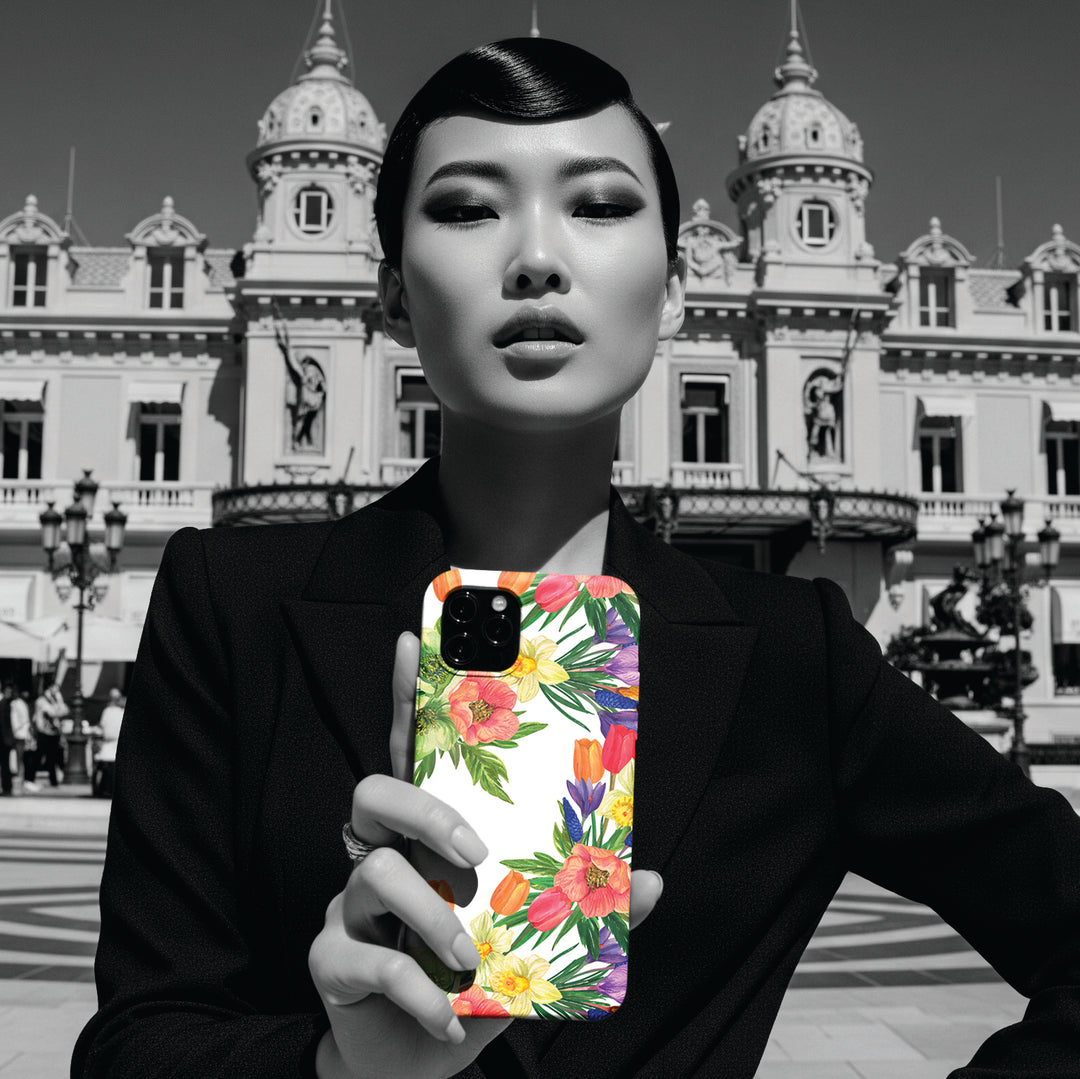 Sleek Snap Spring Summer Flowers Cute Phone Case for iPhone 16 15 14 13 12 11 X Xs Max Xr Pro Plus Samsung Galaxy S24 S23 S22 S21 S20 Ultra - Studio40ParkLane