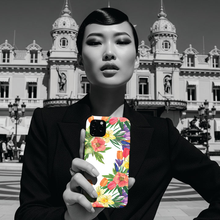Sleek Snap Spring Summer Flowers Cute Phone Case for iPhone 16 15 14 13 12 11 X Xs Max Xr Pro Plus Samsung Galaxy S24 S23 S22 S21 S20 Ultra - Studio40ParkLane