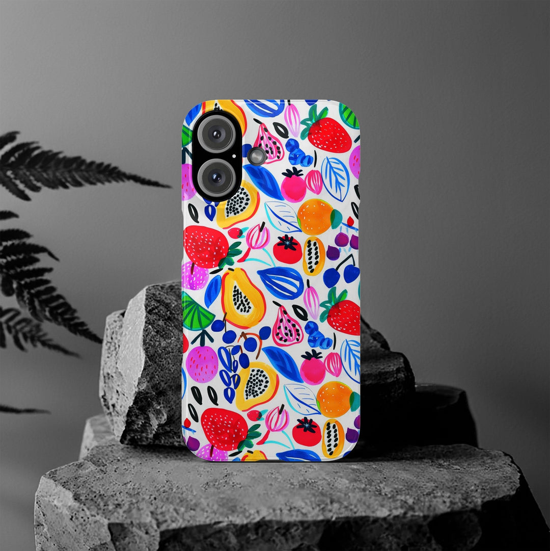 Summer Fruit Slim Cute Phone Case, Timeless Statement Accessory for Iphone 18 17 16 15 14 Pro Max - Gift for her - Tough Protective - Studio40ParkLane